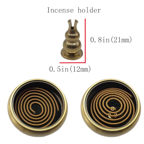 Coil Incense,Traditional spiraled,Perfect for Meditation Spaces,Living Rooms,or Any Indoor Area Where You Want to Create a Relaxing Atmosphere. (48Sandalwood+Carved Bamboo Incense Burner) - color: 48sandalwood+carved Bamboo Incense Burner
