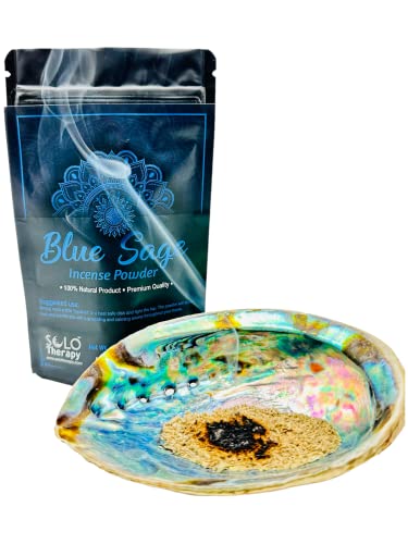 Blue Sage Incense Powder 50 Grams, Premium Quality, 100% Natural, Sacred Space, Natural Incense, Loose Incense, Product of USA (Blue Sage Incense Powder) - color: Blue Sage Incense Powder