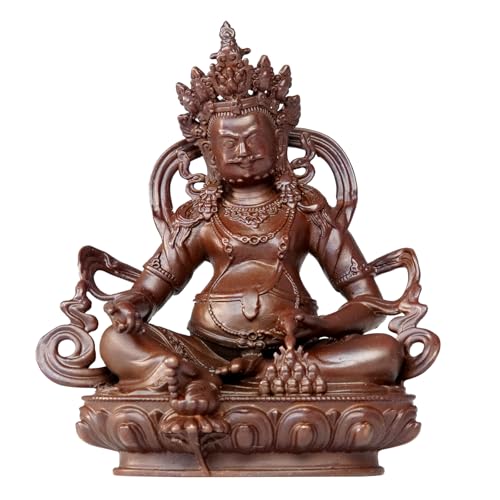 Yellow Jambhala Buddha Statue Pure Copper Handmade Zen Home Decor - color: Yellow Jambhala
