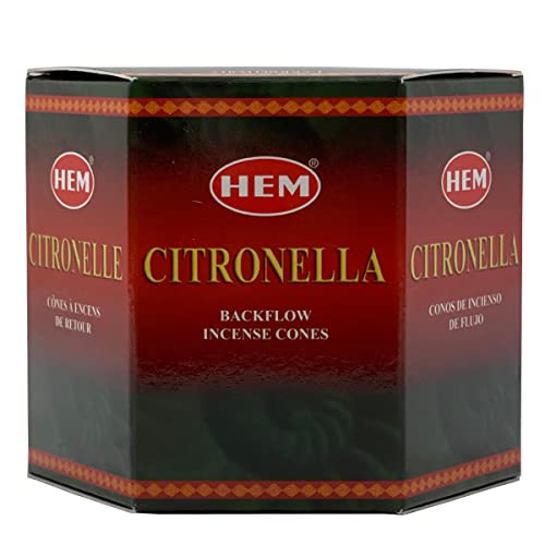 Citronella Backflow Incense Cones for Waterfall Aromatic Smoke Fountain Haze Falls - size: Citronella