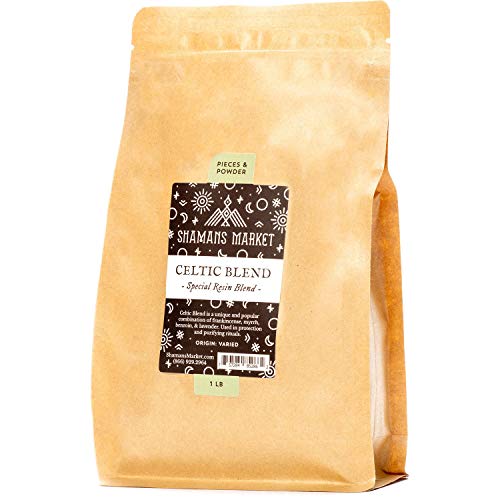 Shamans Market Celtic Blend Incense - 1 lb Bulk Bag - Natural Aromatic Tree Gum Blend for Smudging, Cleansing, Meditation, Grounding & Altar Rituals
