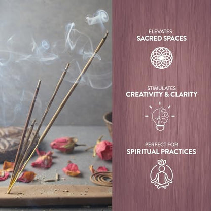 Sacred Element's Lavender & White Sage Masala Incense Sticks – Calming Aromatherapy Blend for Meditation, Relaxation & Cleansing – Perfect Fall or Housewarming Gift – 15g Pack (Total 100+ Sticks)