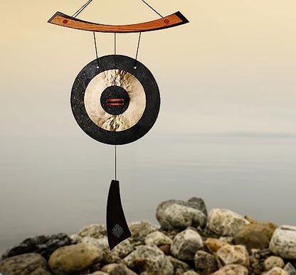 Woodstock Wind Chimes for Outside, Garden, Patio, Porch and Outdoor Decor, Wind Gong Style Wind Chimes (30") Healing Gong Gifts (HG) - style: Healing