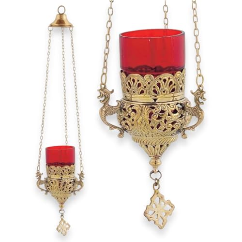 Hanging Orthodox Vigil Lamp - Home Altar or Church Use