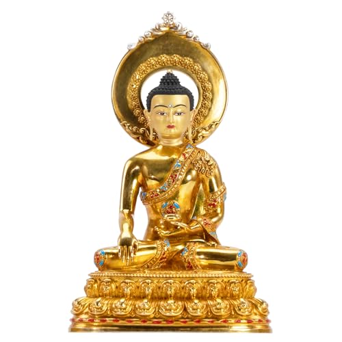 Hindu God Gold-Plated Buddha Statue for Car or Home Decor - color: Sakyamuni