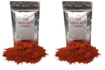 Pure Sandalwood Powder - 100% Natural Sandalwood Dust - Culinary Grade, Raw, Vegan, Non-GMO (Pack of 2) - size: 1.76 Ounce (Pack of 2)
