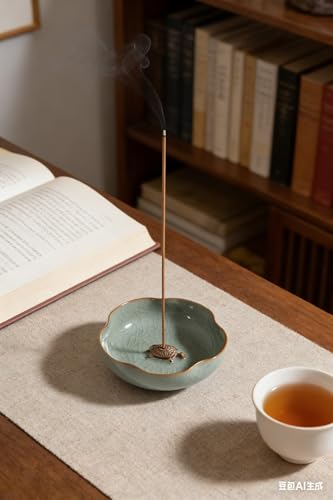 Porcelain incense burner set - 3 patterns, 5 products