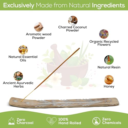 Satya Nagchampa Lemon Grass Incense Sticks, Satya Bng (Bangalore) Insenses 15gmx3 Pack (45 GMS) with Raajsee Incense Holder Bundle, Satya Nagchampa Natural Incense - color: Lemon Grass