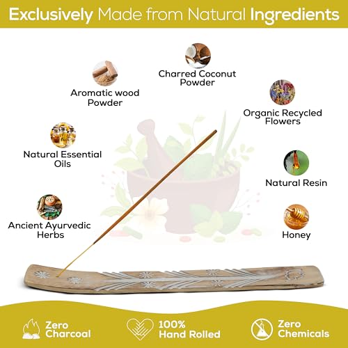 Satya Nagchampa Vanilla Incense Sticks, Satya Bng (Bangalore) Insenses 15gmx3 Pack (45 GMS) with Raajsee Incense Holder Bundle, Satya Nagchampa Natural Incense - color: Vanilla