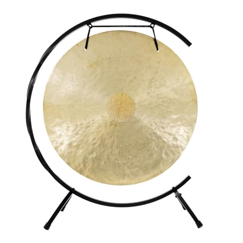 24" to 26" Chinese Gongs on Paiste Floor Stand - 26" Wind Gong/Includes Gong, Mallet, & Stand/Used by Kundalini Teachers/Traditional Handmade/Great for Sound Healing, Meditation, & Yoga - size: 26" Wind Gong