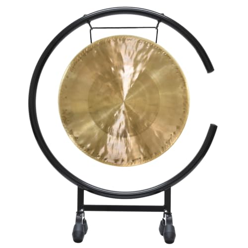 11" to 12" Gongs on the High C Gong Stand - Includes Gong of Choice with Traditional Chinese Mallet & Gong Stand/Easy to Assemble Metal Gong Stand/Small Bronze Gong/Great for Small Spaces Such a - size: 11" Che Sui Gong