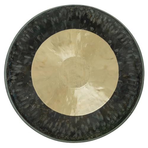 Unlimited Dark Star Gongs - Includes Gong, Mallet & Rope/Bronze Chinese Gong/Bouncy & Moody Tone/For Sound Therapy, Meditation, & Yoga - size: 12"