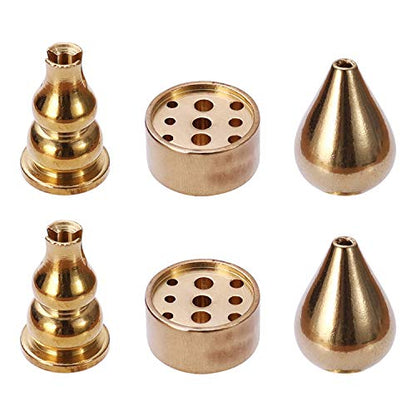 Miupoo Incense Holder, Coil Incense Burner, Incense Cone Burner, Incense Sticks Burner, 3 Styles Brass,6 Pieces