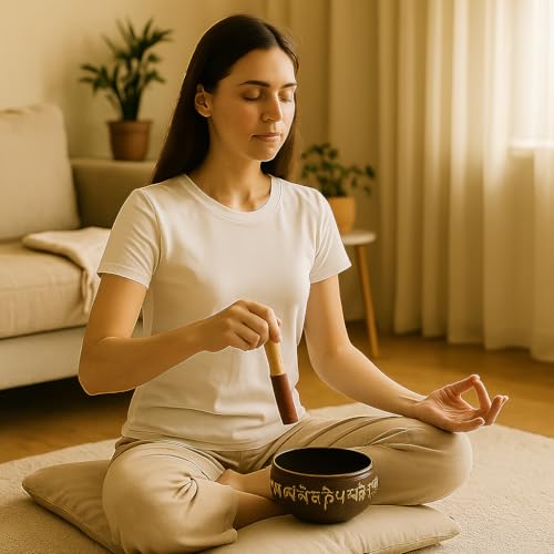 Store Indya handcrafted Tibetan Singing Bowl, 7" Chakra Healing Meditation