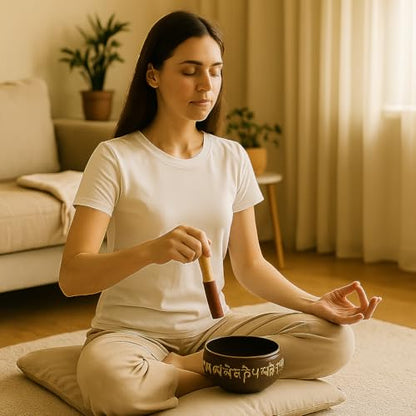 Store Indya handcrafted Tibetan Singing Bowl, 7" Chakra Healing Meditation