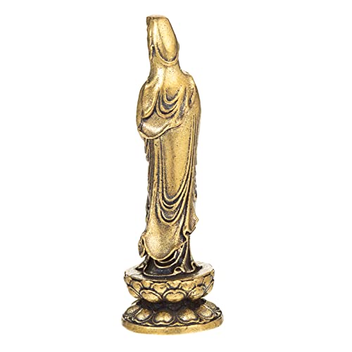Brass Baby Guan Yin Statue,Quan Yin,Kwan Yin,Quan Am Figure & Sculpture - color: C