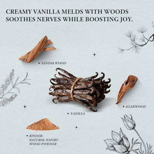 Innergy Vanilla Square Incense Sticks, No Bamboo Core, 50 Count - color: Vanilla
