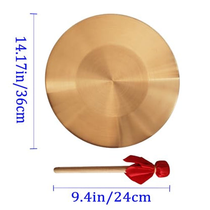Diameter 14.2 inch(36cm) Gong Instrument,Chinese Traditional,copper alloy - size: 14.17 inch gong