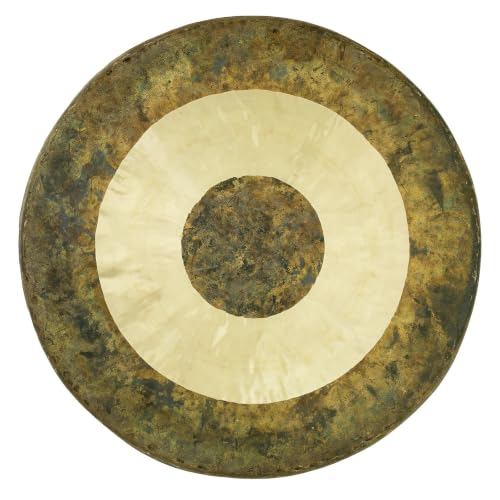Unlimited Atlantis Chau Gongs - Includes Gong, Mallet & Rope/Bronze Chinese Gong With Traditional & Aged Look/For Sound Healing, Meditation, & Yoga. - size: 22"