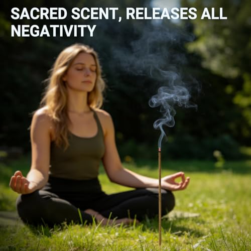 Eucalyptus Incense Sticks (50 Sticks), 100% Natural sustainably harvested Eucalyptus, Suitable for Yoga, Meditation, Relaxation, and Spiritual Purification - color: Eucalyptus