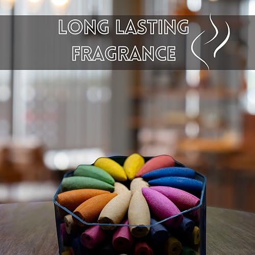Soul Sticks Backflow Incense Cones – 40 Handmade Organic Cones for Waterfall Burner | 4 Pack Long Lasting Aromatic Scents | Thick White Smoke Incense for Meditation, Yoga & Gifts (Palo Santo) - color: Palo Santo