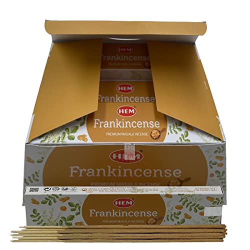 Masala Incense Sticks and Holder Burner Bundle from Hem Incense and Trumiri for Home Fragrance Insence Insiensos - color: Yellow