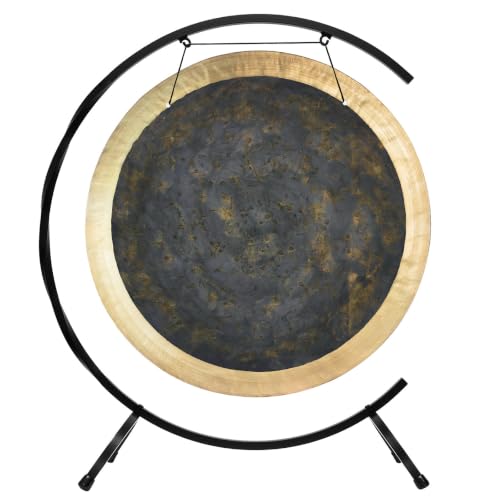 28" Chinese Gongs on the Paiste Floor Stand - Includes Gong, Stand, & Mallet/Heavy Supportive Stand/Great for Meditation - size: 28" Deep Breath Gong