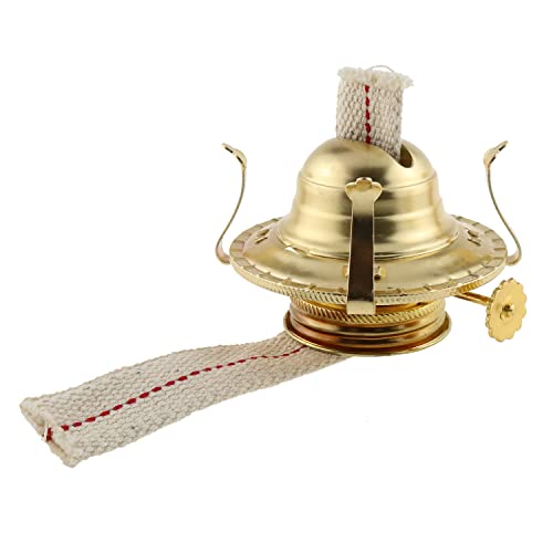 Kerosene Oil Lamp Holder M Size Oil Lamp Burner Brass Plated with Wick