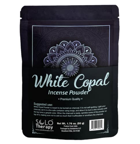 White Copal Incense Powder 50 Grams, Premium Quality, 100% Natural, Sacred Space, Natural Incense, Loose Incense, Product from India, Packaged in the USA (White Copal Incense Powder) - color: White Copal Incense Powder
