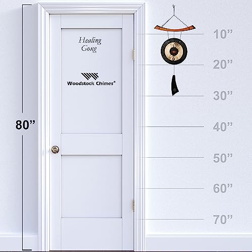 Woodstock Wind Chimes for Outside, Garden, Patio, Porch and Outdoor Decor, Wind Gong Style Wind Chimes (30") Healing Gong Gifts (HG) - style: Healing