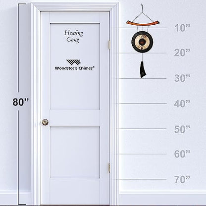 Woodstock Wind Chimes for Outside, Garden, Patio, Porch and Outdoor Decor, Wind Gong Style Wind Chimes (30") Healing Gong Gifts (HG) - style: Healing
