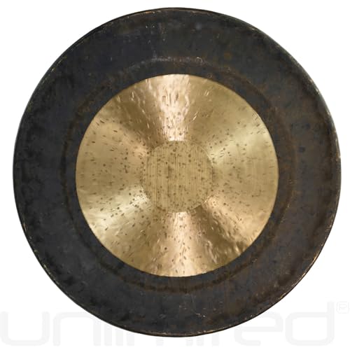Unlimited Dark Star Gongs - Includes Gong, Mallet & Rope/Bronze Chinese Gong/Bouncy & Moody Tone/For Sound Therapy, Meditation, & Yoga - size: 36"