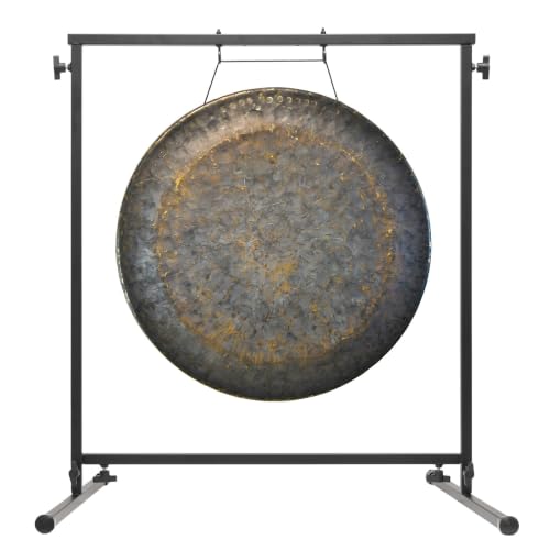Fruity Buddha 24" to 26" Handmade Traditional Chinese Gong - Includes Gong, Rope, Mallet, & Stand/Easy to Assemble Metal Stand/Easy to Play - size: 24" Mother Tesla Gong