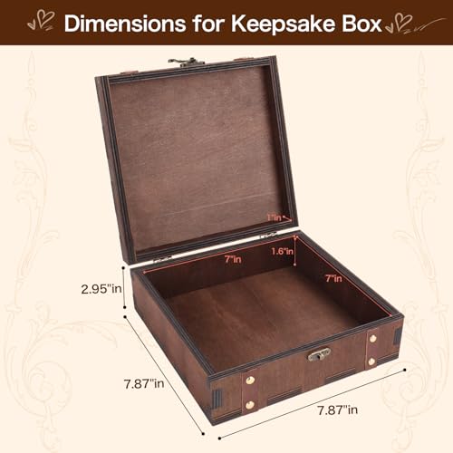 MACEVIA Tree of Life Wooden Keepsake Box Memory Tarot Witch Box with Lids - color: 02 Tree of life