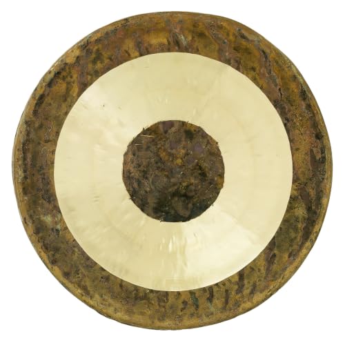 Unlimited Atlantis Chau Gongs - Includes Gong, Mallet & Rope/Bronze Chinese Gong With Traditional & Aged Look/For Sound Healing, Meditation, & Yoga. - size: 20"