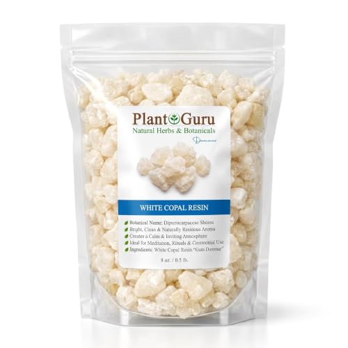 White Copal Resin Incense 8 oz. - 100% Pure Natural Gum Dammar Tree Sap Copal Blanco