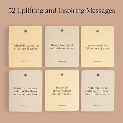 Intelligent Change Mindful Affirmations, 52 Positive Affirmation Cards for Women with Display Stand, Daily Affirmations for Inspiration, Mindfulness & Self Care, Unique Gifts for Women and Men - style: Classic Edition