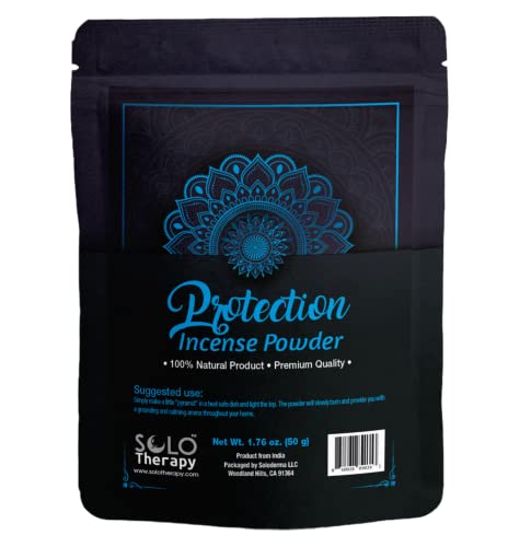 Protection Incense Powder 50 Grams, Premium Quality, 100% Natural, Sacred Space, Natural Incense, Loose Incense, Product from India, Packaged in the USA (Protection Incense Powder) - color: Protection Incense Powder