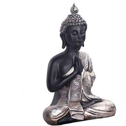 JORAE Seated Buddha Statue Buddhism Decor Meditating Figurines 9.5" H