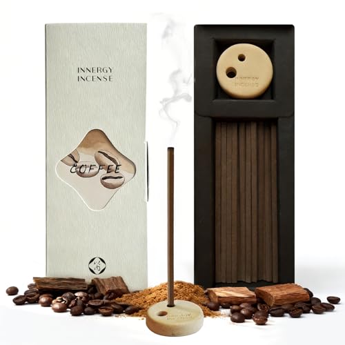 Innergy Coffee Square Incense Sticks, No Bamboo Core, 50 Count - color: Coffee