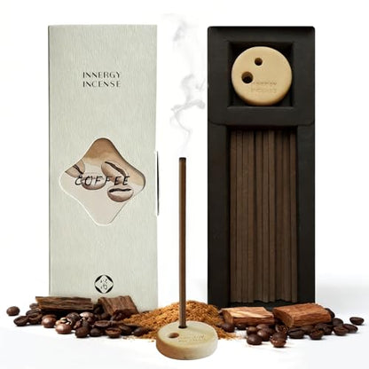 Innergy Coffee Square Incense Sticks, No Bamboo Core, 50 Count - color: Coffee