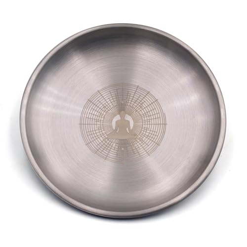 Offering Prayer Ritual Bowl Plate Great for Altar,Meditation,Incense Sticks, smudging, Candle,Crystal,Jewelry,Yoga Use(Meditation Chart) - style: Meditation Chart