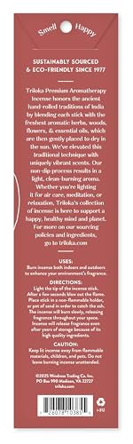 Triloka Premium Incense, Saffron, 10 Sticks - color: Saffron, size: 10 Count