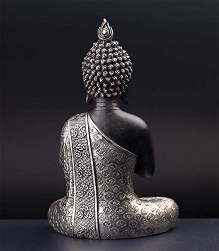 JORAE Seated Buddha Statue Buddhism Decor Meditating Figurines 9.5" H