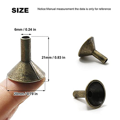 EATAKWARD 50PCS Metal Backflow Incense Sticks Holder Small Funnel Shape Incense Cone Tray Base Rack Holder Waterfall Incense Burner