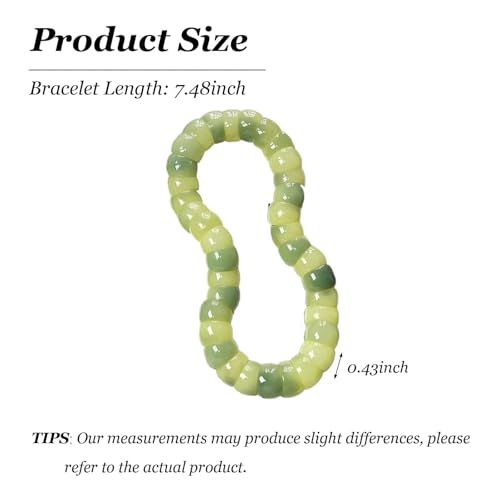 Bodhi Fidget Bracelet for Women Natural Palm Seed Stretch Anxiety Relief - color: A9