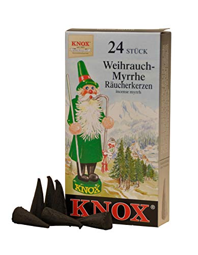 Knox Christmas Myrrh German Incense Cones Made in Germany for Christmas Smokers