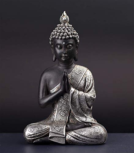JORAE Seated Buddha Statue Buddhism Decor Meditating Figurines 9.5" H