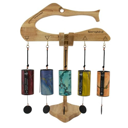 Zaphir Chimes - Includes 1 Chime/Tuned According to the 5 Seasons & Elements of FengShui - size: Set #2 - With Songbird Stand and Case