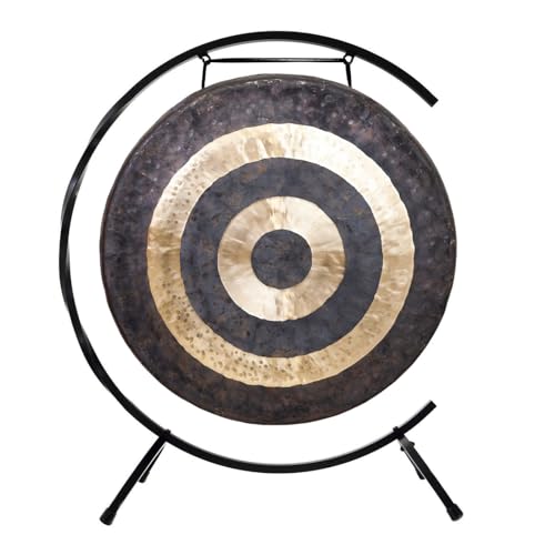 24" to 26" Chinese Gongs on Paiste Floor Stand - 26" Eventual Horizon Gong/Includes Gong, Mallet, & Stand/Used by Kundalini Teachers/Traditional Handmade/Great for Sound Healing, Meditation - size: 26" Eventual Horizon Gong